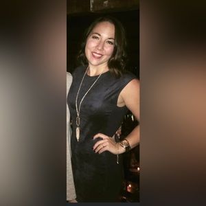 BCBG MaxAzria Navy Dress Size Small